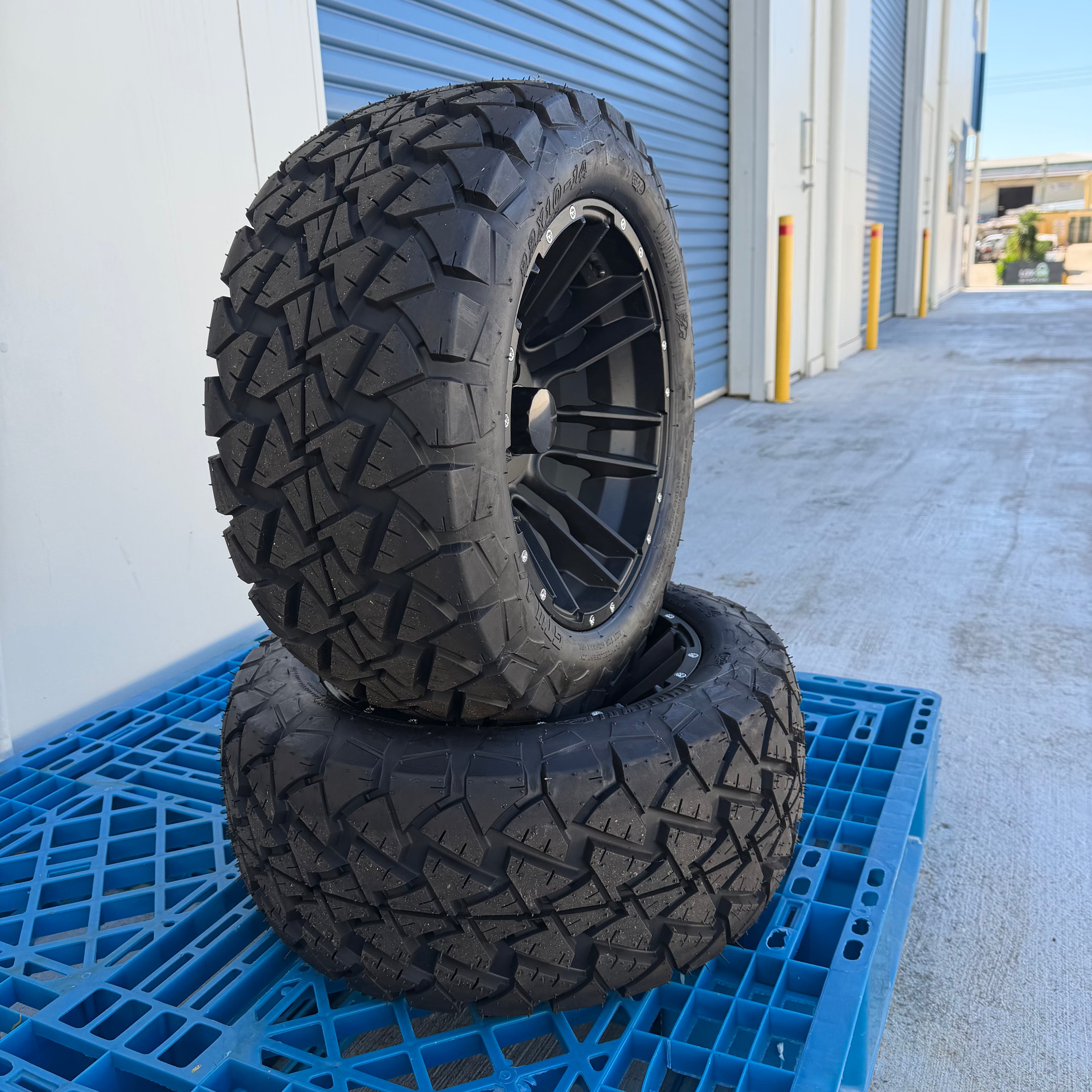 14” Aluminium Mag Wheels with All-Terrain Tyres