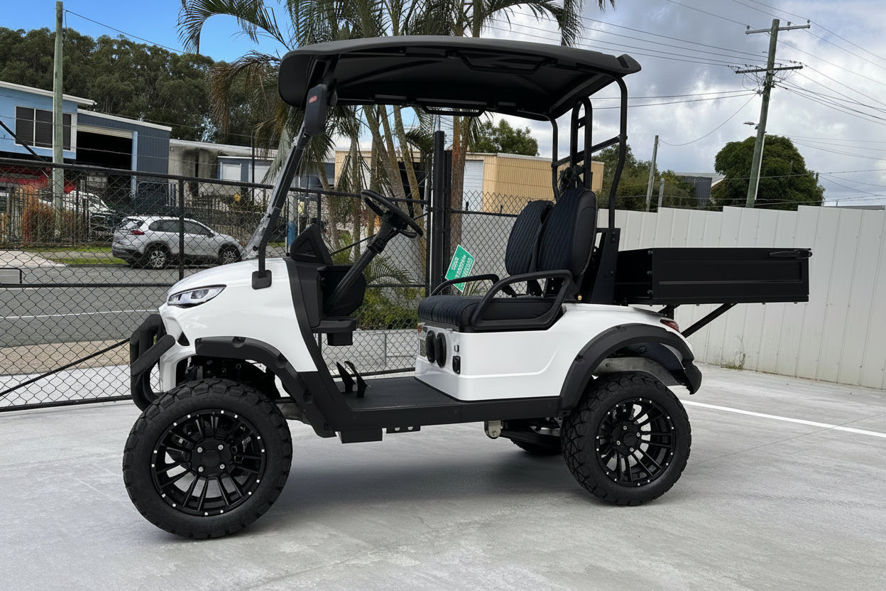 2-Seater Electric Utility Buggy with Tray – JSH0707