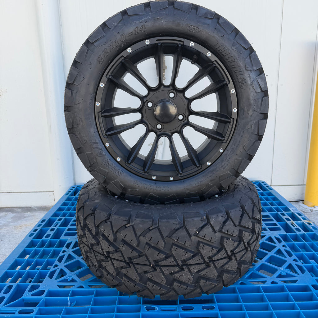 14” Aluminium Mag Wheels with All-Terrain Tyres
